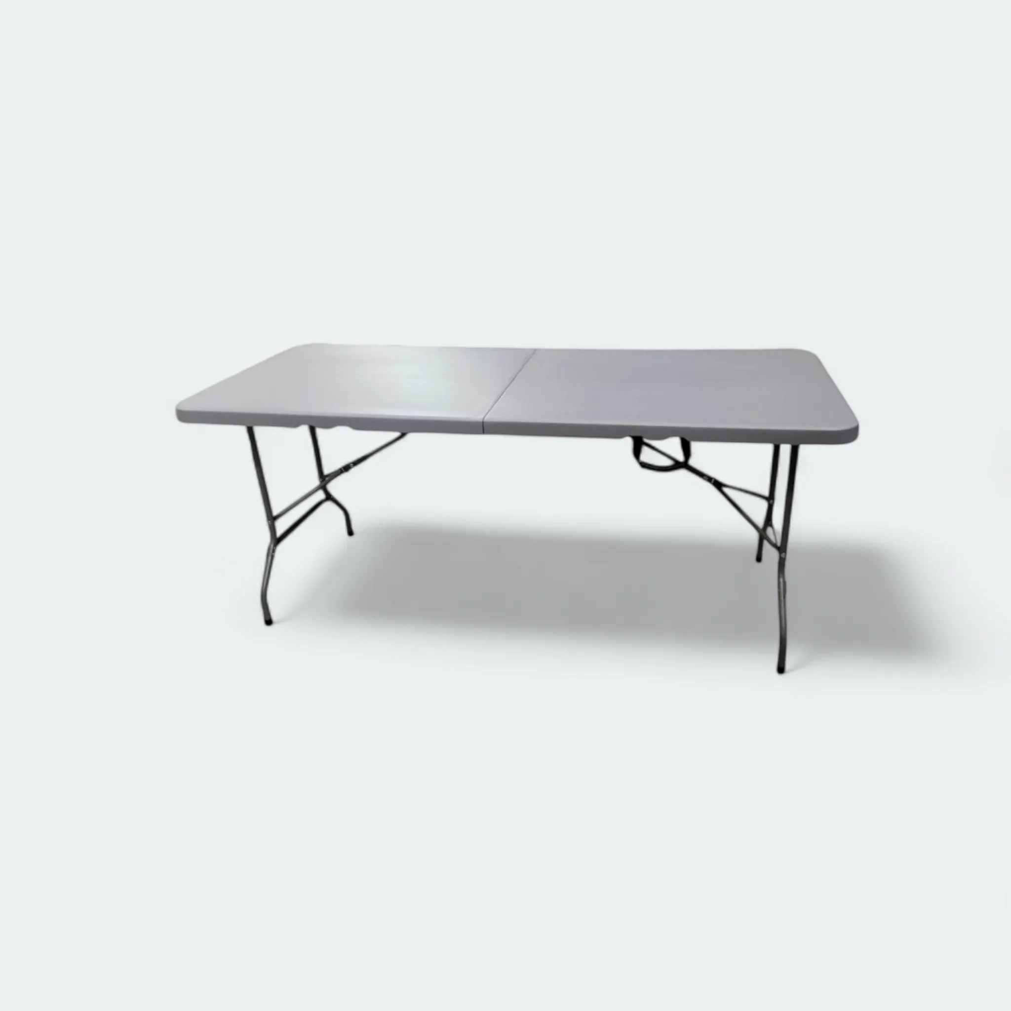 1.8m Folding Trestle Plastic Table 6ft Grey