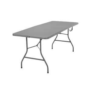 1.8m Folding Trestle Plastic Table 6ft Grey