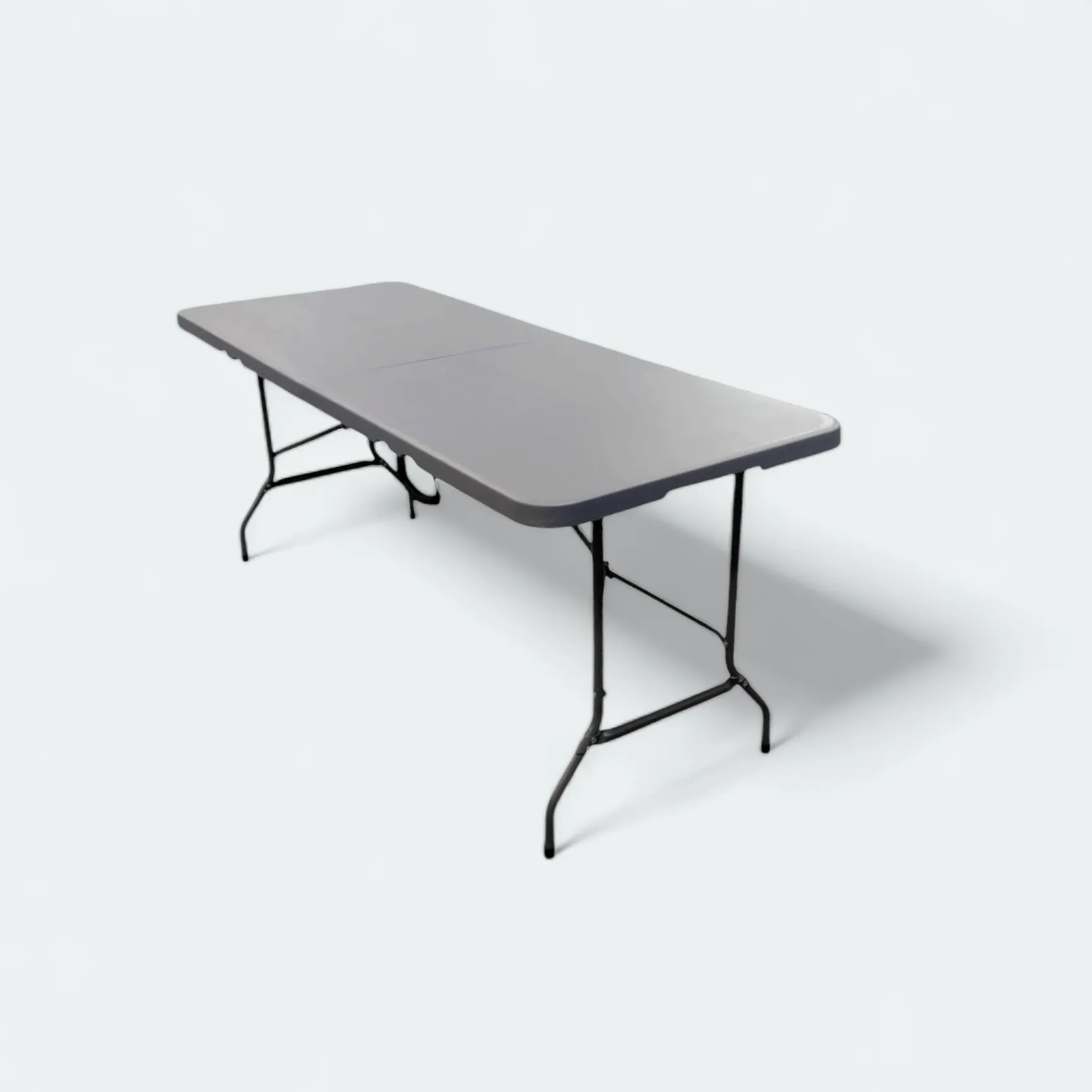 1.8m Folding Trestle Plastic Table 6ft Grey