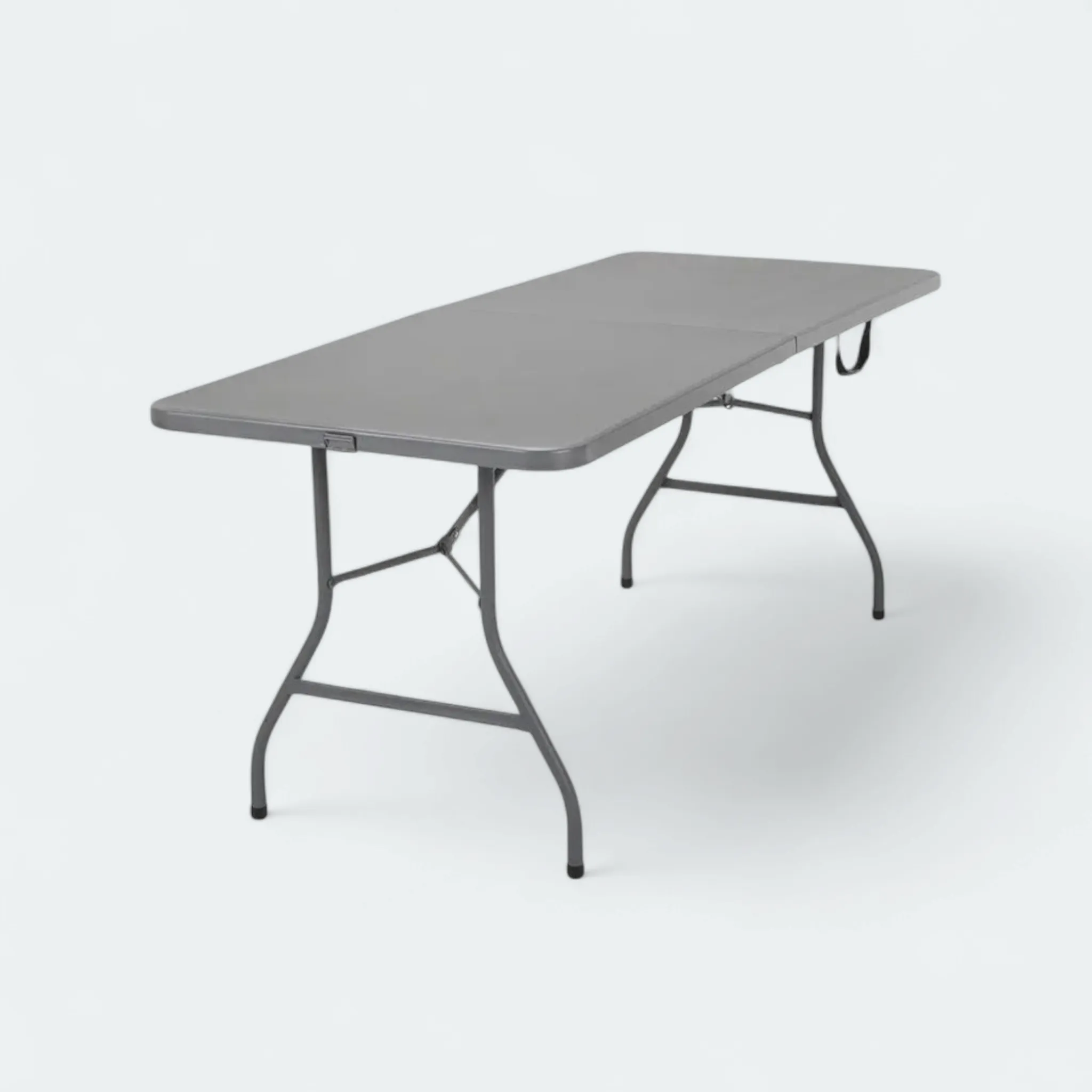 1.8m Folding Trestle Plastic Table 6ft Grey