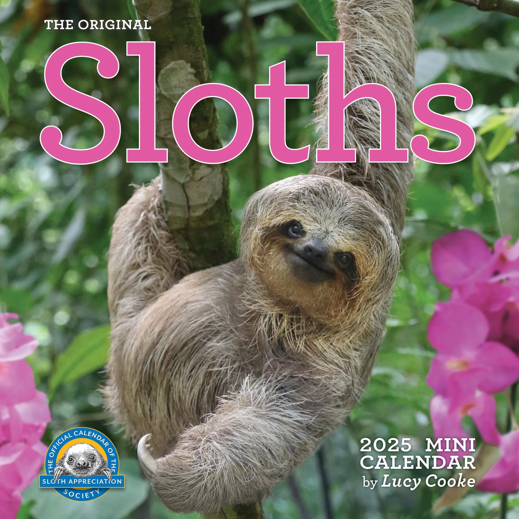 2025 Original Sloths Mini Wall Calendar