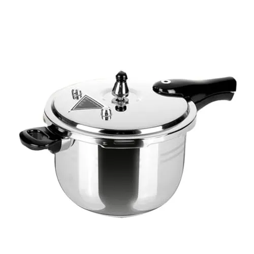 304 Stainless Steel Compound Bottom Pressure Cooker Stew Cooking Pot Multiple Insurance (A 0.1 Quarts)