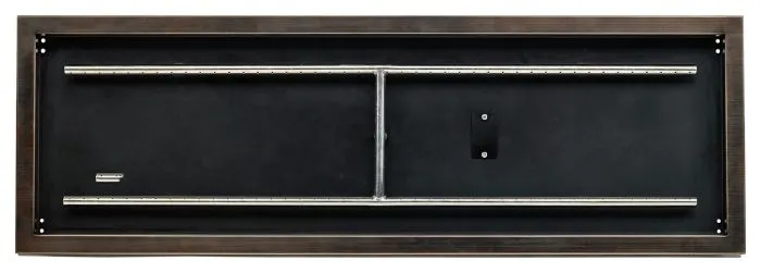 48" x 14" Rectangular Oil Rubbed Bronze Drop-In Pan with Spark Ignition Kit - Natural Gas