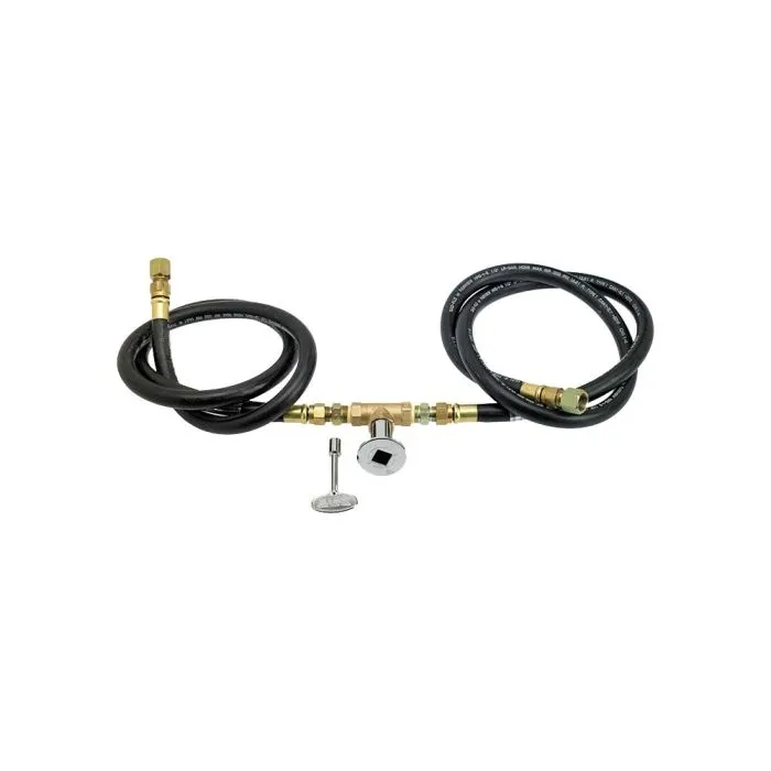 48" x 14" Rectangular Oil Rubbed Bronze Drop-In Pan with Spark Ignition Kit - Natural Gas