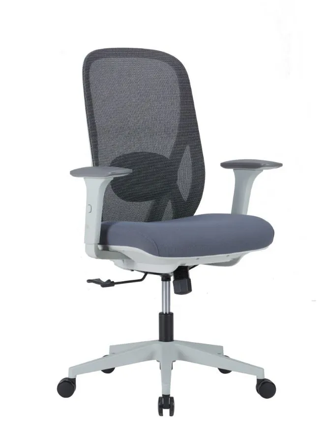 Adjustable Mesh Headrest Ergonomic Office Chair with Synchro Tilt Mechanism and PU Armrests