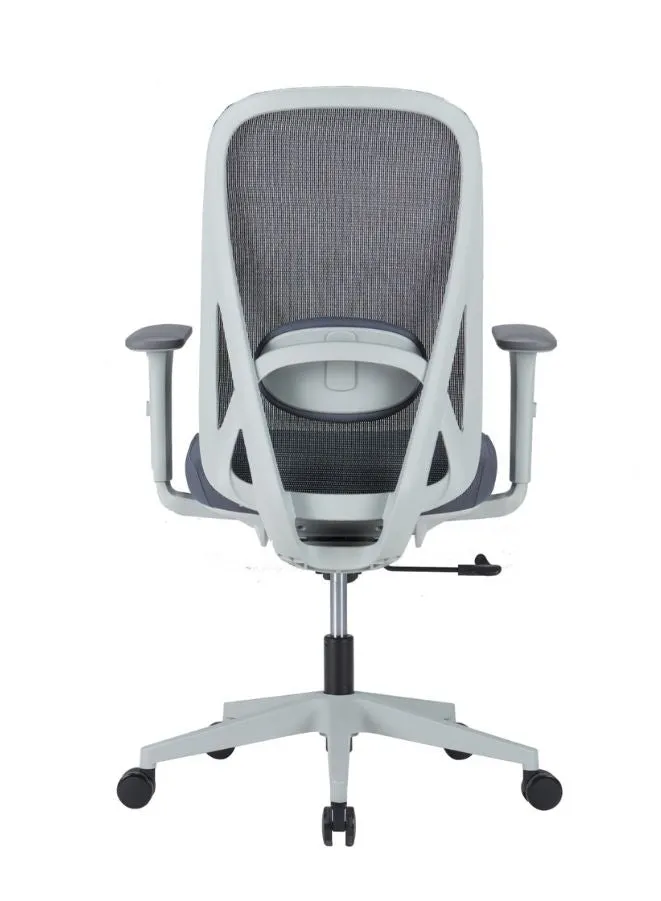 Adjustable Mesh Headrest Ergonomic Office Chair with Synchro Tilt Mechanism and PU Armrests