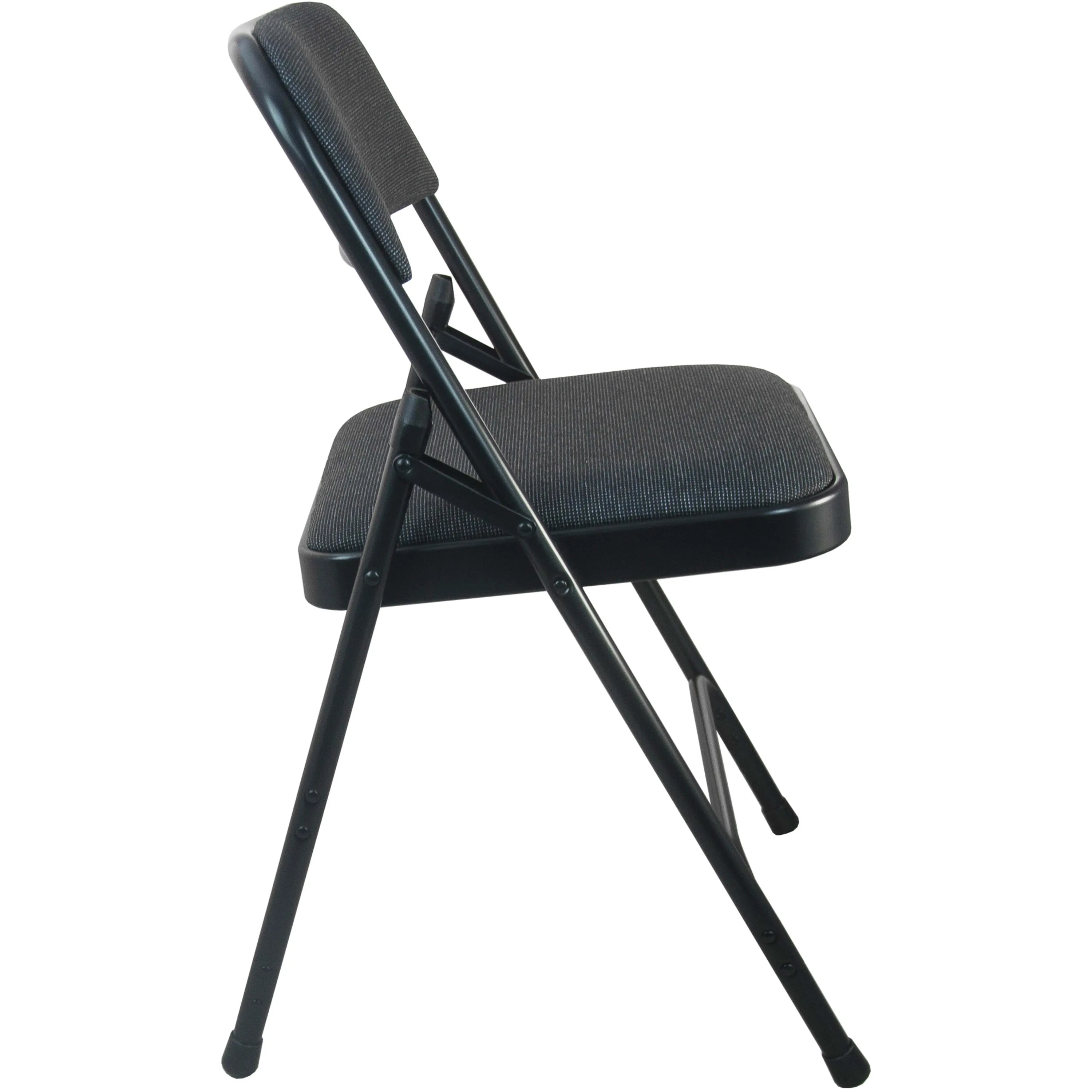 Advantage Padded Metal Folding Chair - Fabric Seat