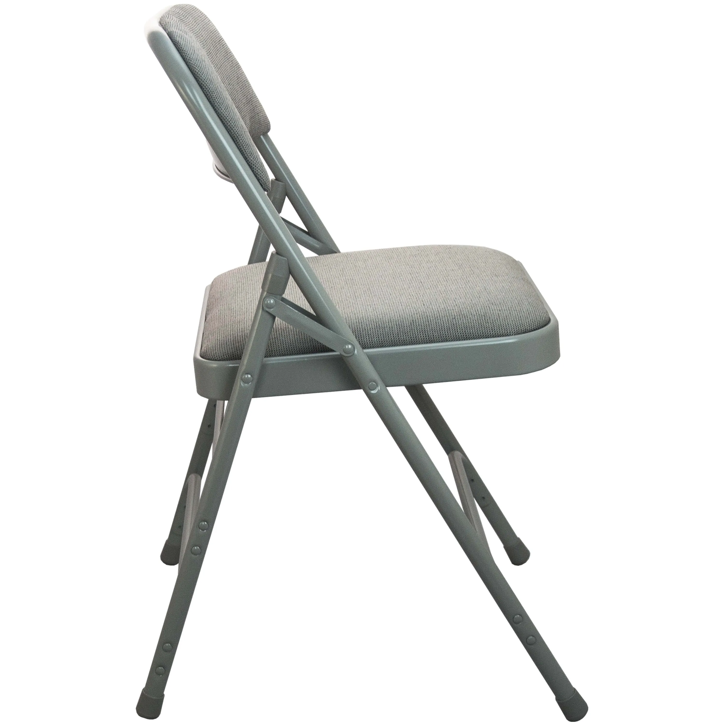 Advantage Padded Metal Folding Chair - Fabric Seat