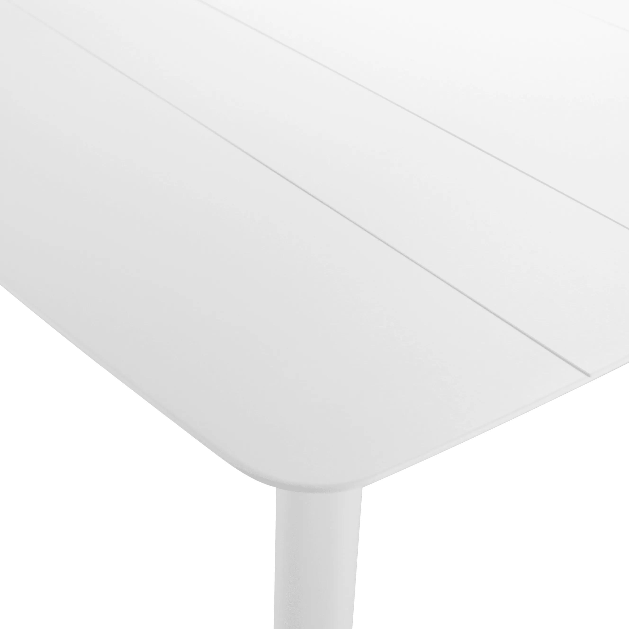 Amalfi Square Dining Table (100x100cm) in Arctic White Aluminium