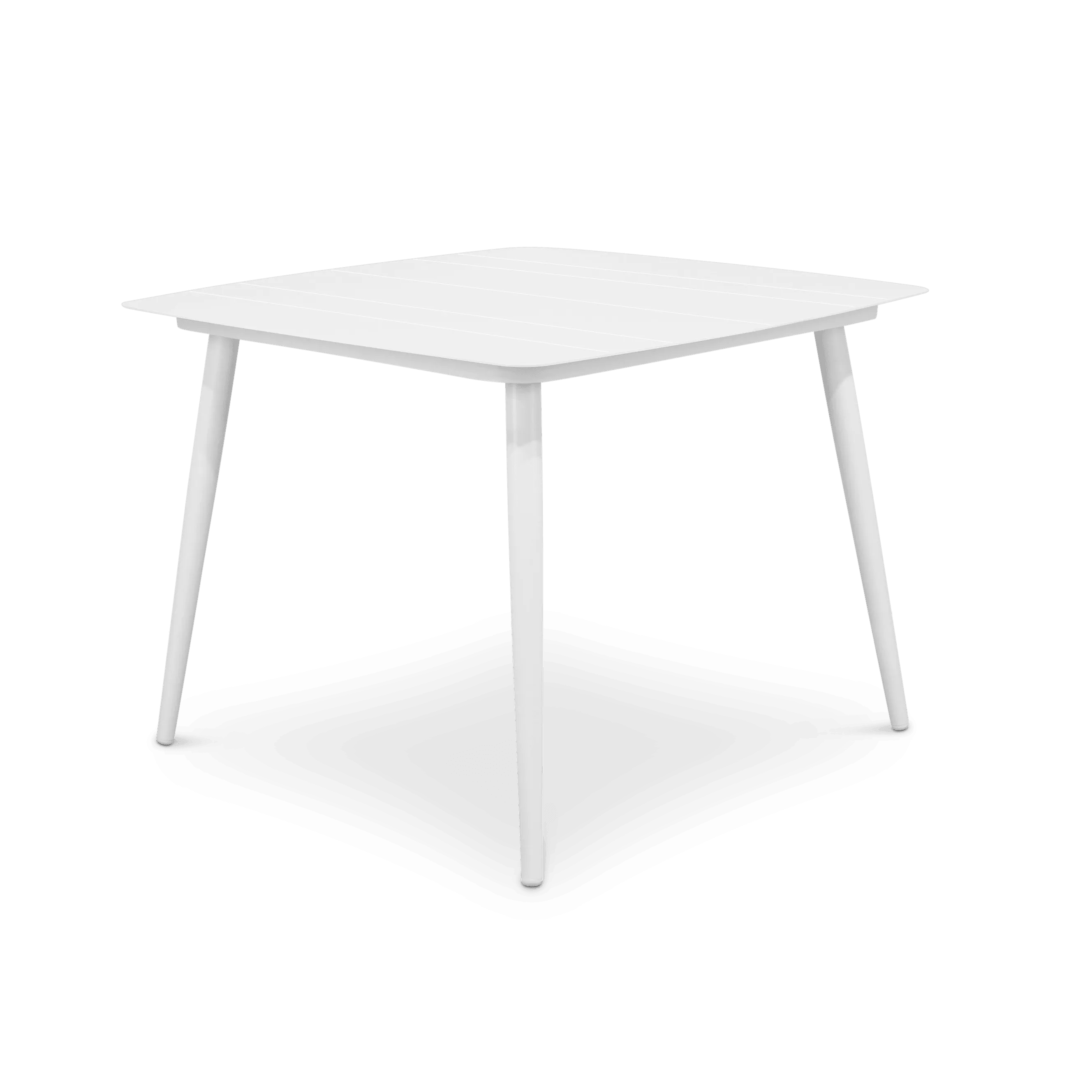 Amalfi Square Dining Table (100x100cm) in Arctic White Aluminium