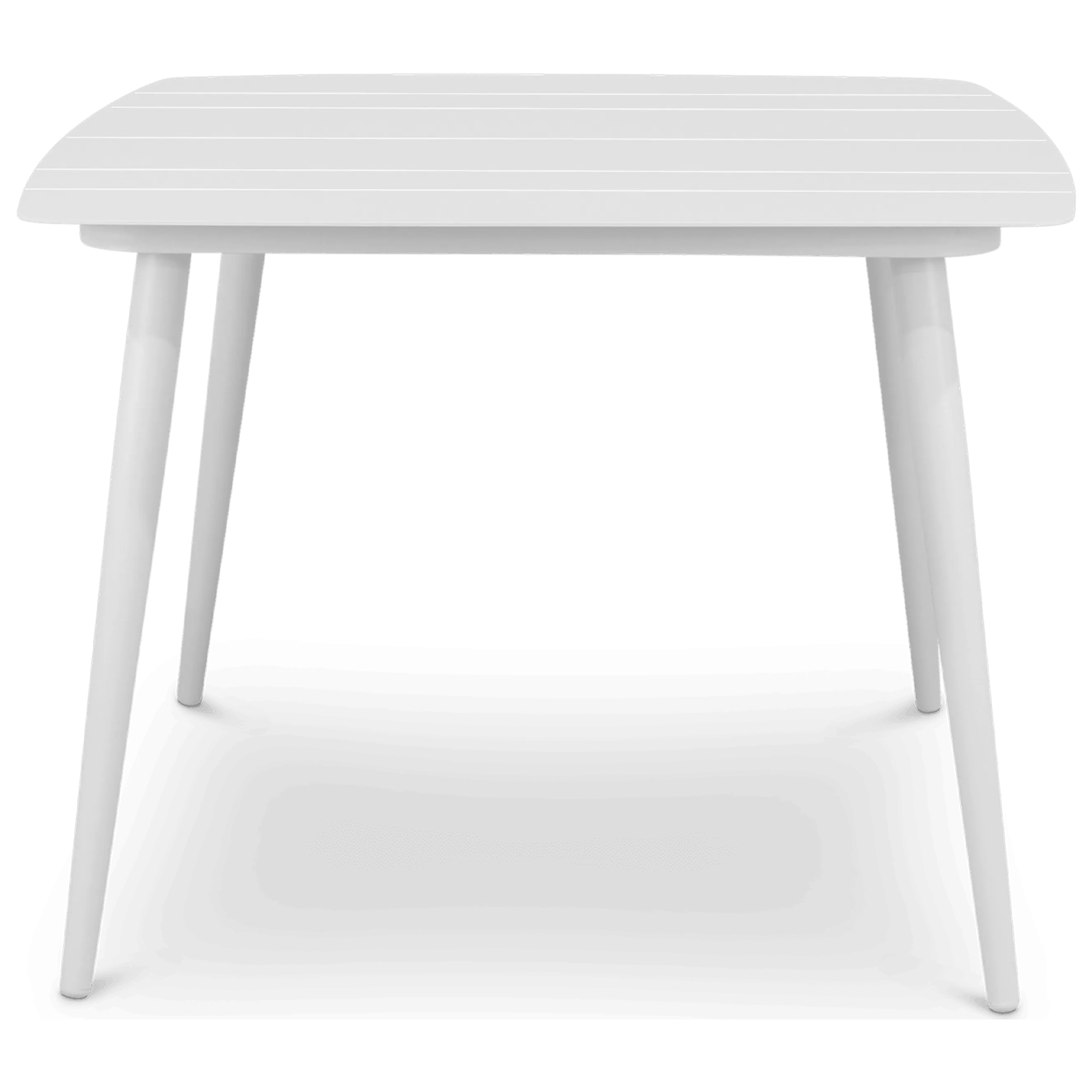 Amalfi Square Dining Table (100x100cm) in Arctic White Aluminium