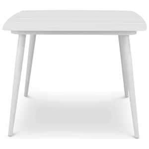 Amalfi Square Dining Table (100x100cm) in Arctic White Aluminium