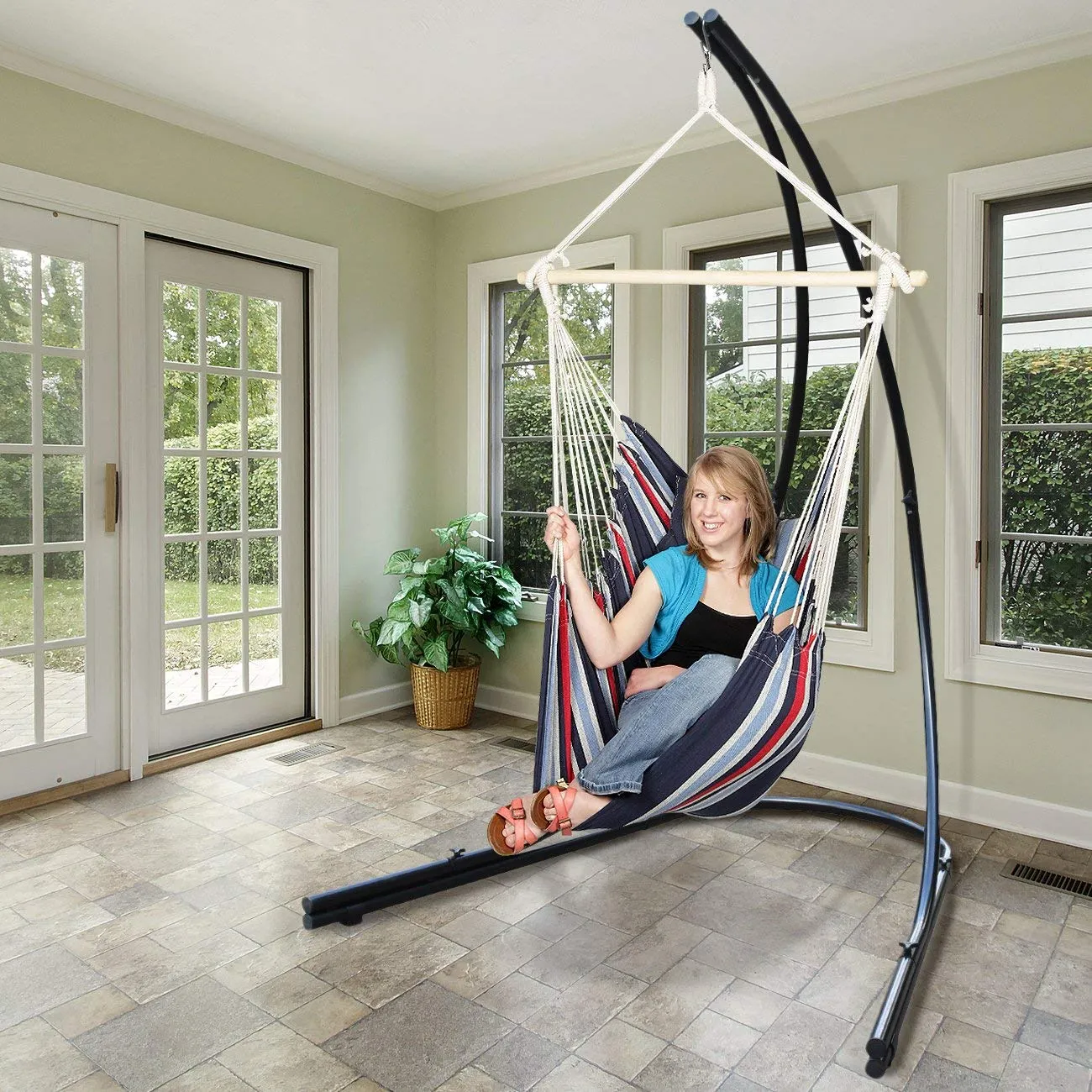 Arc Hammock Chair Stand Frame