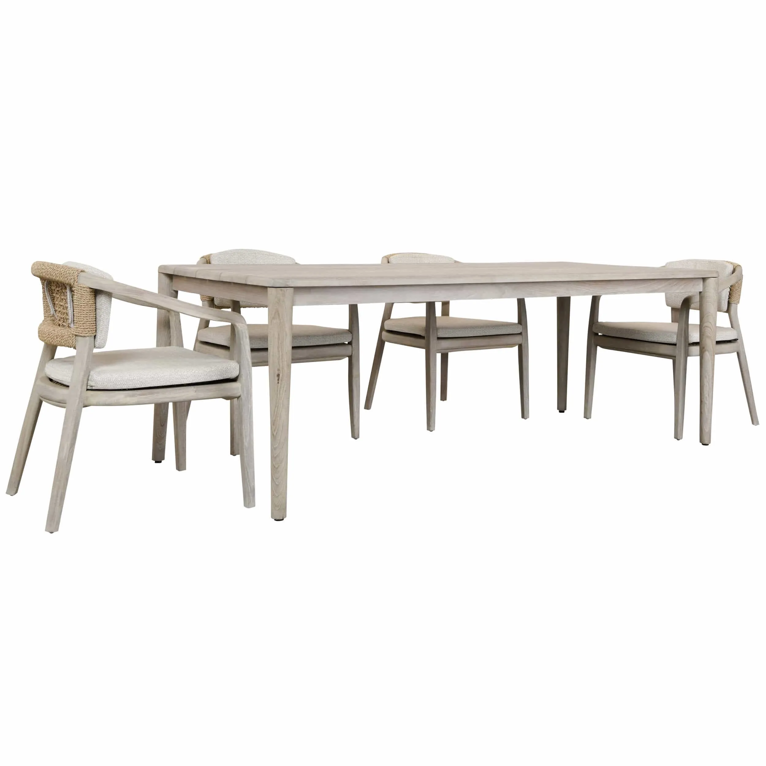 Aria Outdoor Dining Table, Gray