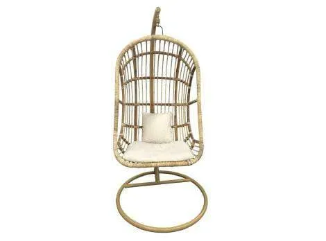 Balinese Natural Rattan Hanging Egg Chair