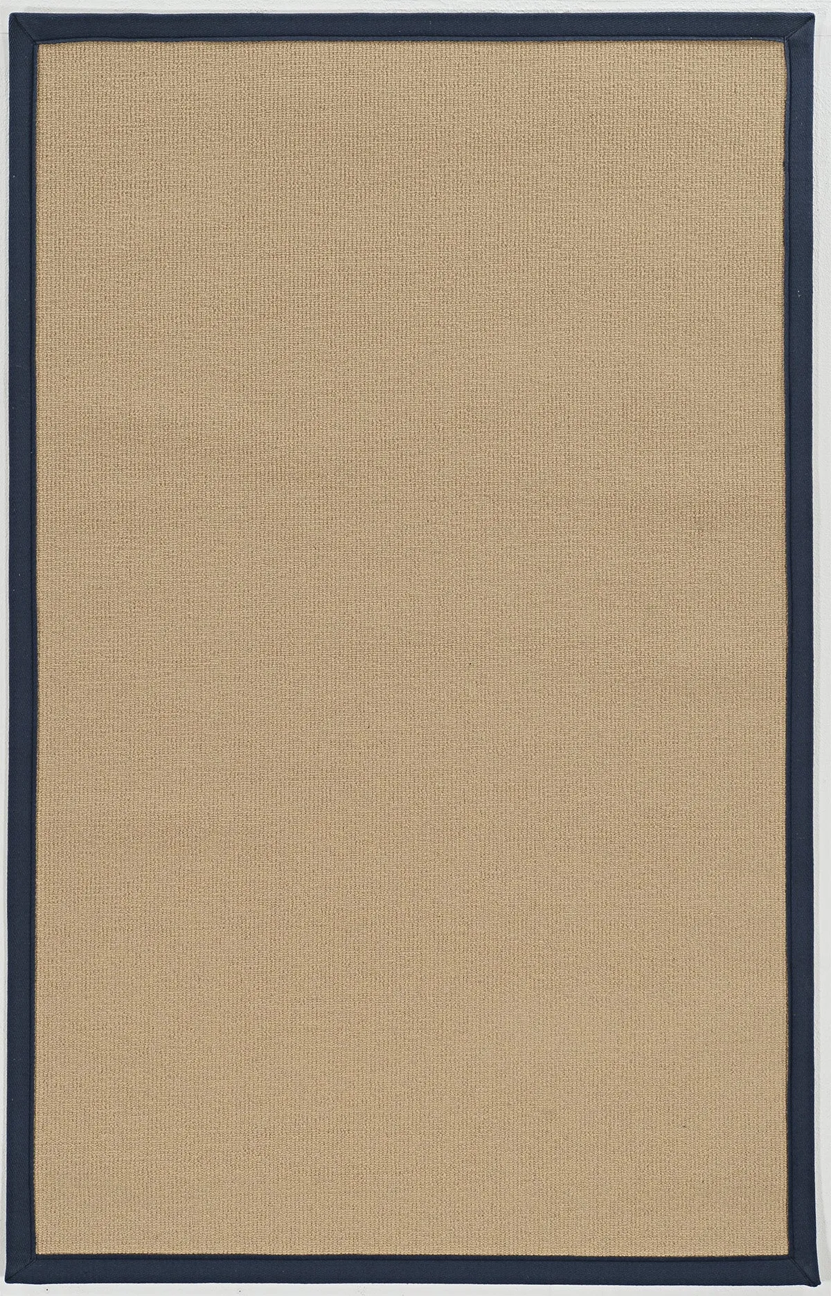 Benzara 12 x 2.5 Machine Tufted Wool Rug with Action Backing, Beige and Blue