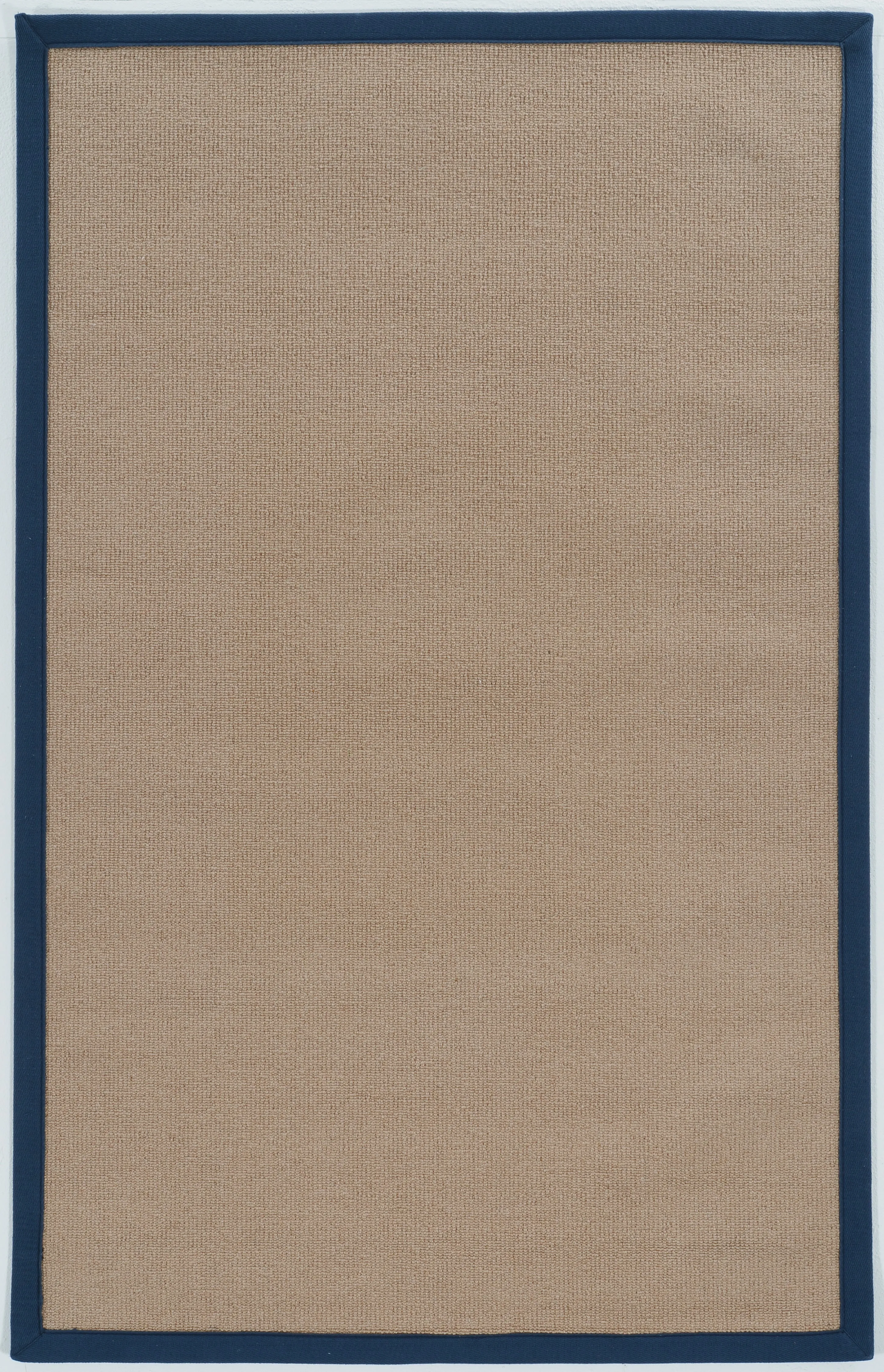 Benzara 2.83 x 1.83 Feet Hand Finish Wool Rug with Action Backing, Brown and Blue