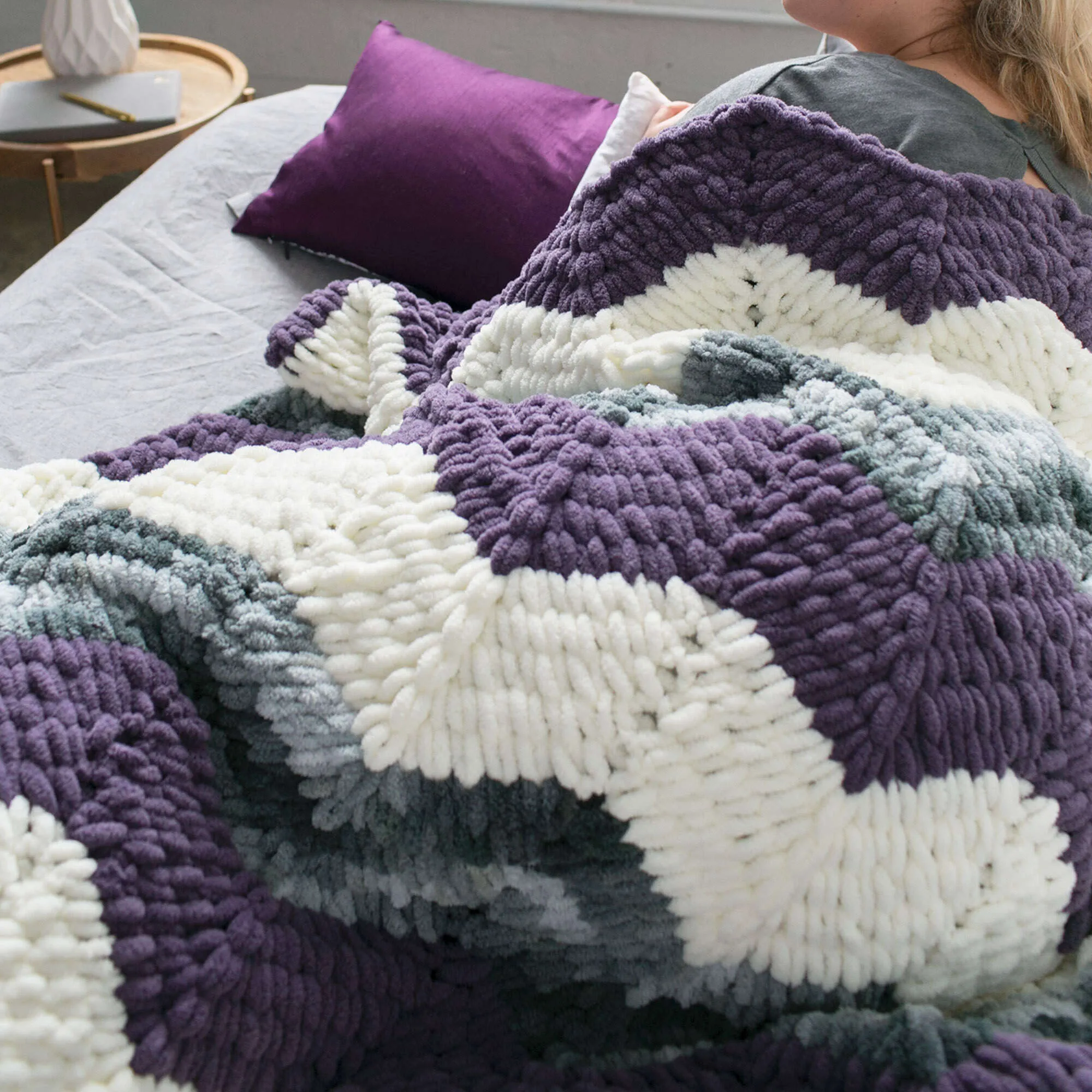 Bernat Craft Alize EZ Ripple Blanket