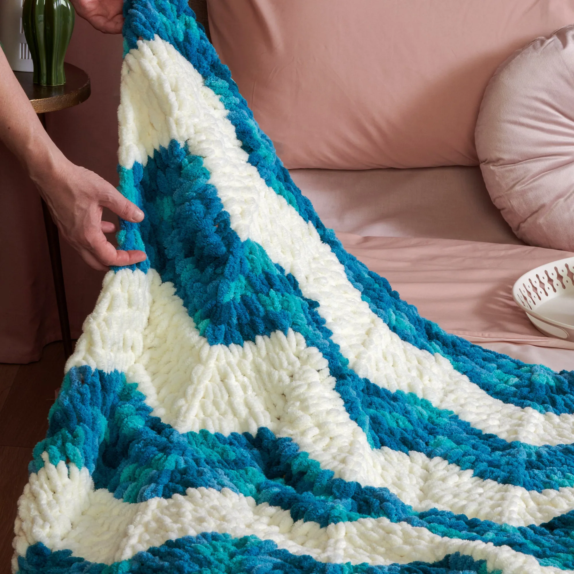 Bernat Craft Alize EZ Ripple Blanket