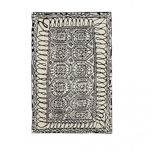 Black On White Estambul Rug