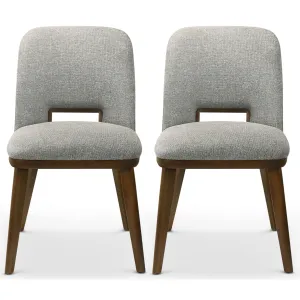 Blake Light Grey Fabric Dining Chair (Set of 2)