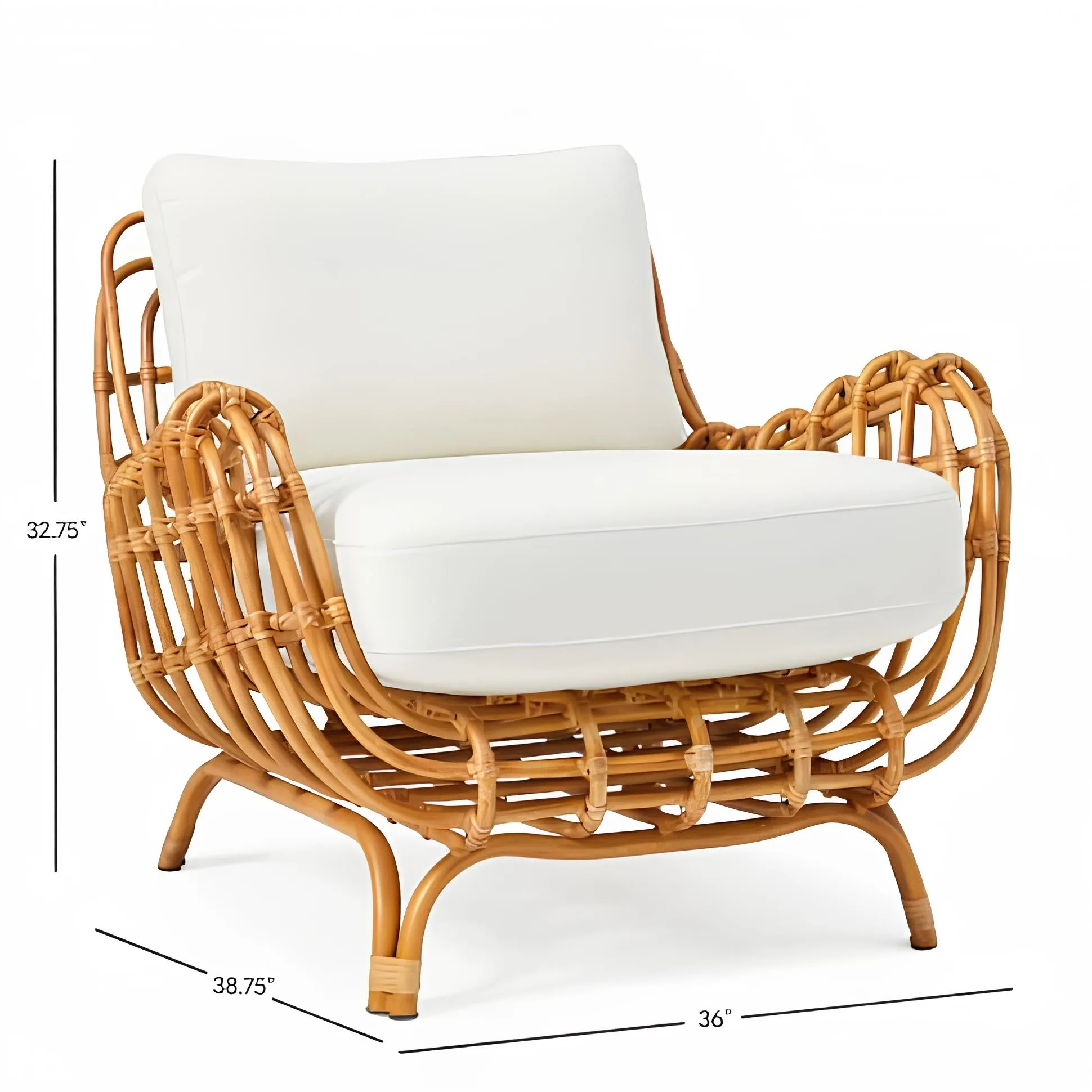 Cane chairs for Lounge | Bamboo Chairs for Living rooms- Kimaya