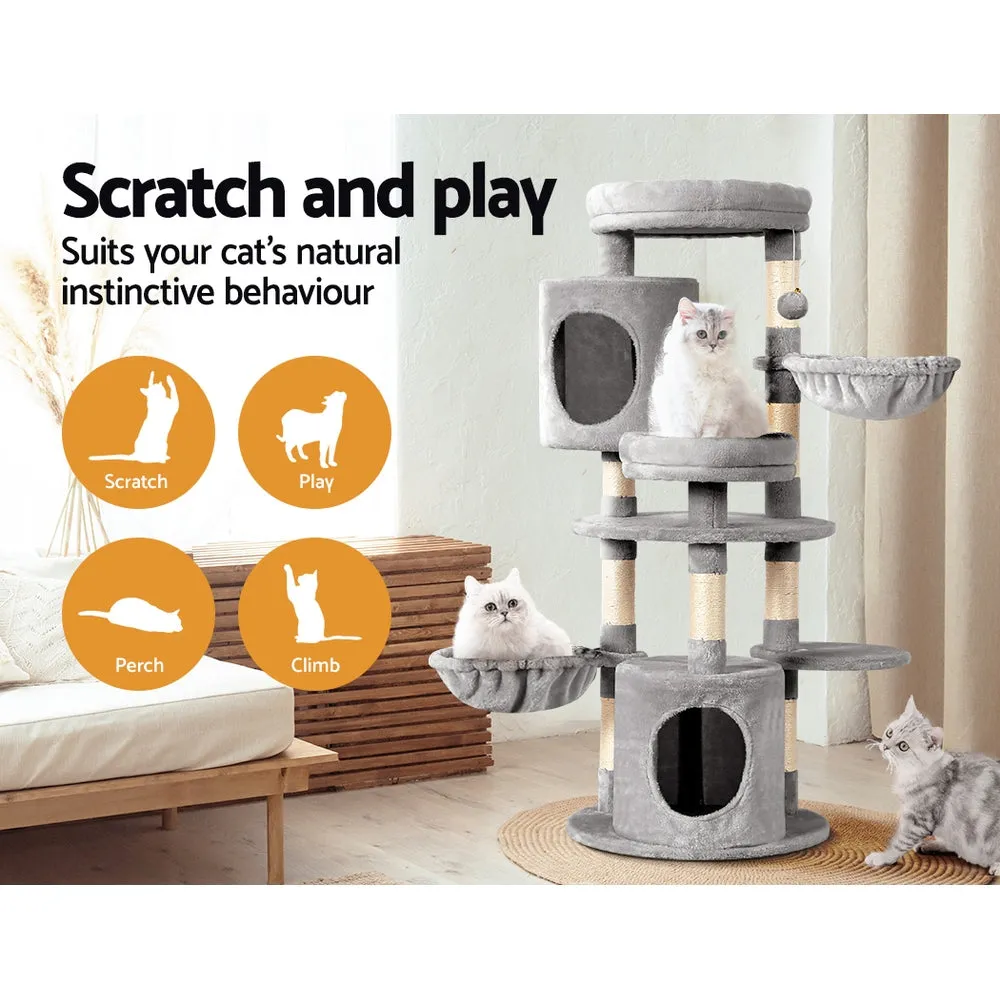 Cat Scratching Post Tree Tower  Scratcher Wood Condo House Toys Bed 123cm