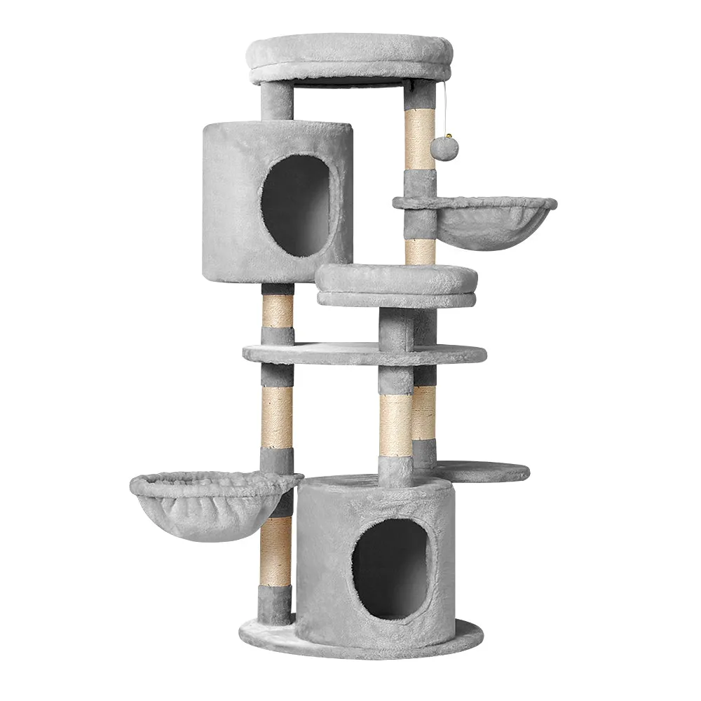 Cat Tree Tower Scratching Post Scratcher Wood Condo House Toys Bed 123cm