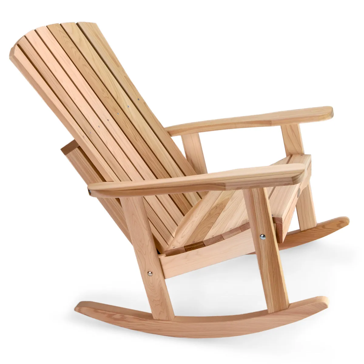 Cedar Athena Rocker Chair - Handcrafted In Canada With Rot Resistant, Untreated, Western Red Cedar.