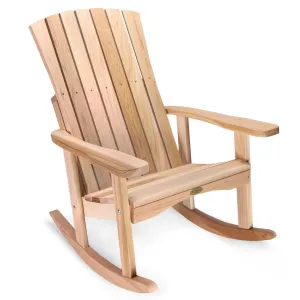 Cedar Athena Rocker Chair - Handcrafted In Canada With Rot Resistant, Untreated, Western Red Cedar.