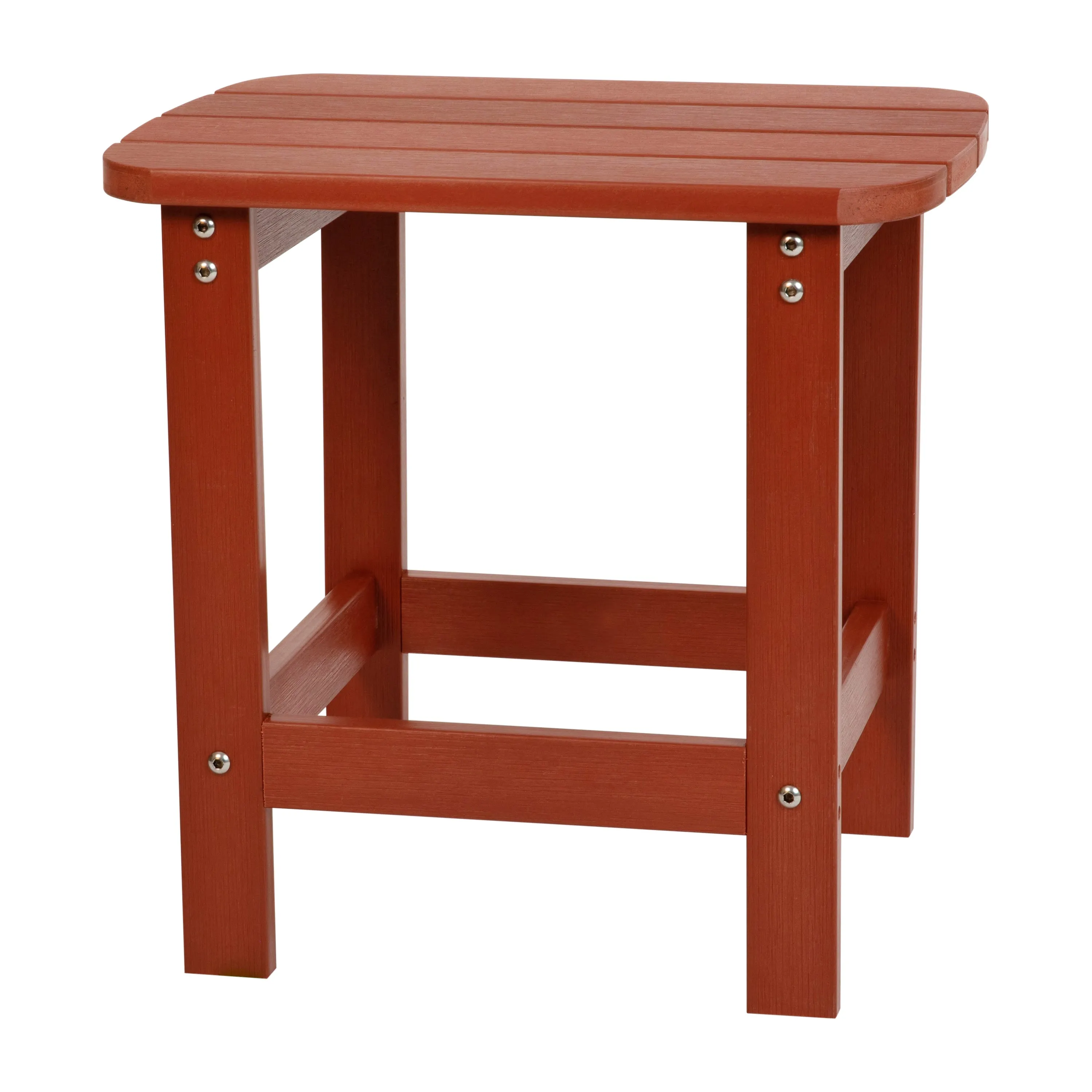 Charlestown All-Weather Poly Resin Wood Commercial Grade Adirondack Side Table