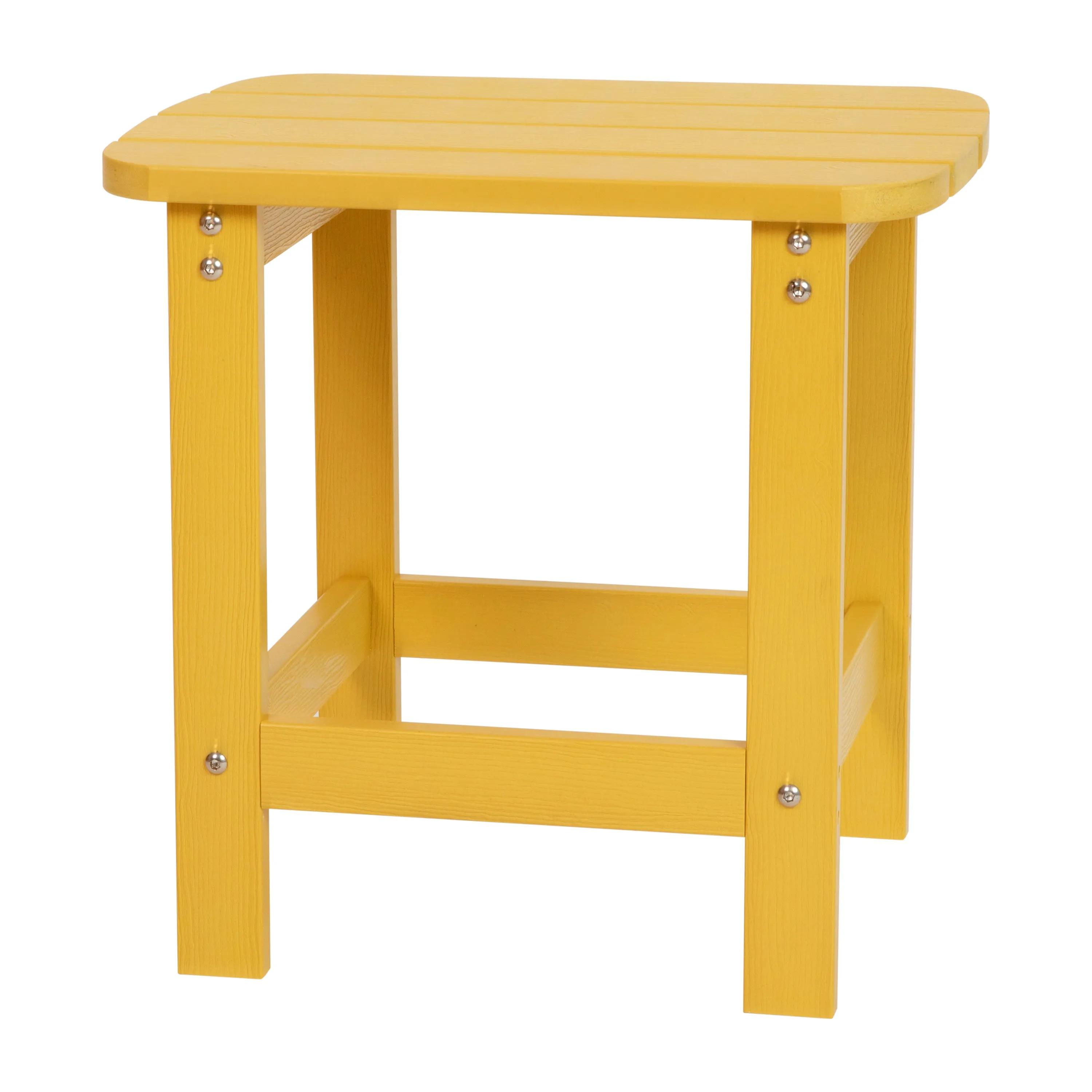 Charlestown All-Weather Poly Resin Wood Commercial Grade Adirondack Side Table