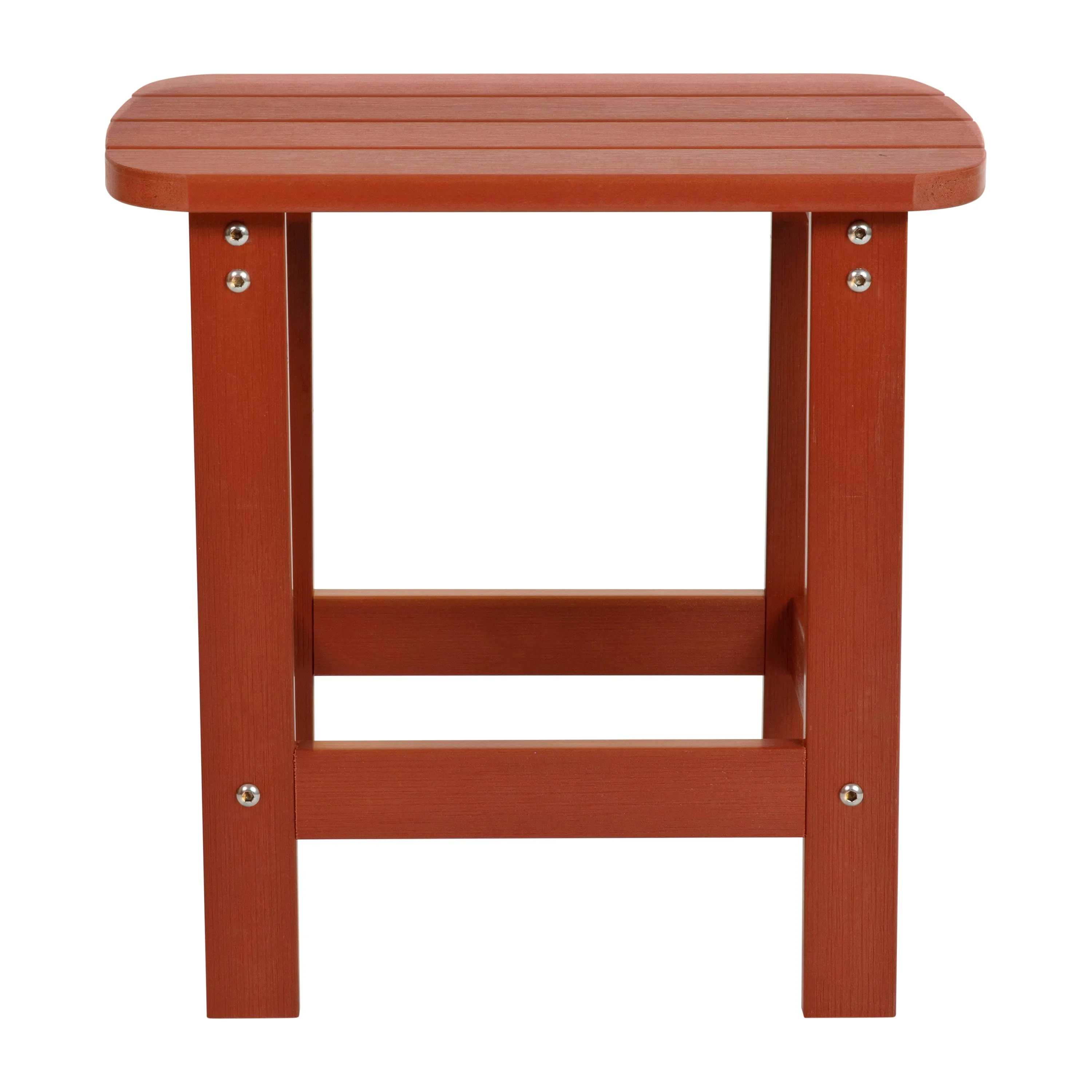 Charlestown All-Weather Poly Resin Wood Commercial Grade Adirondack Side Table