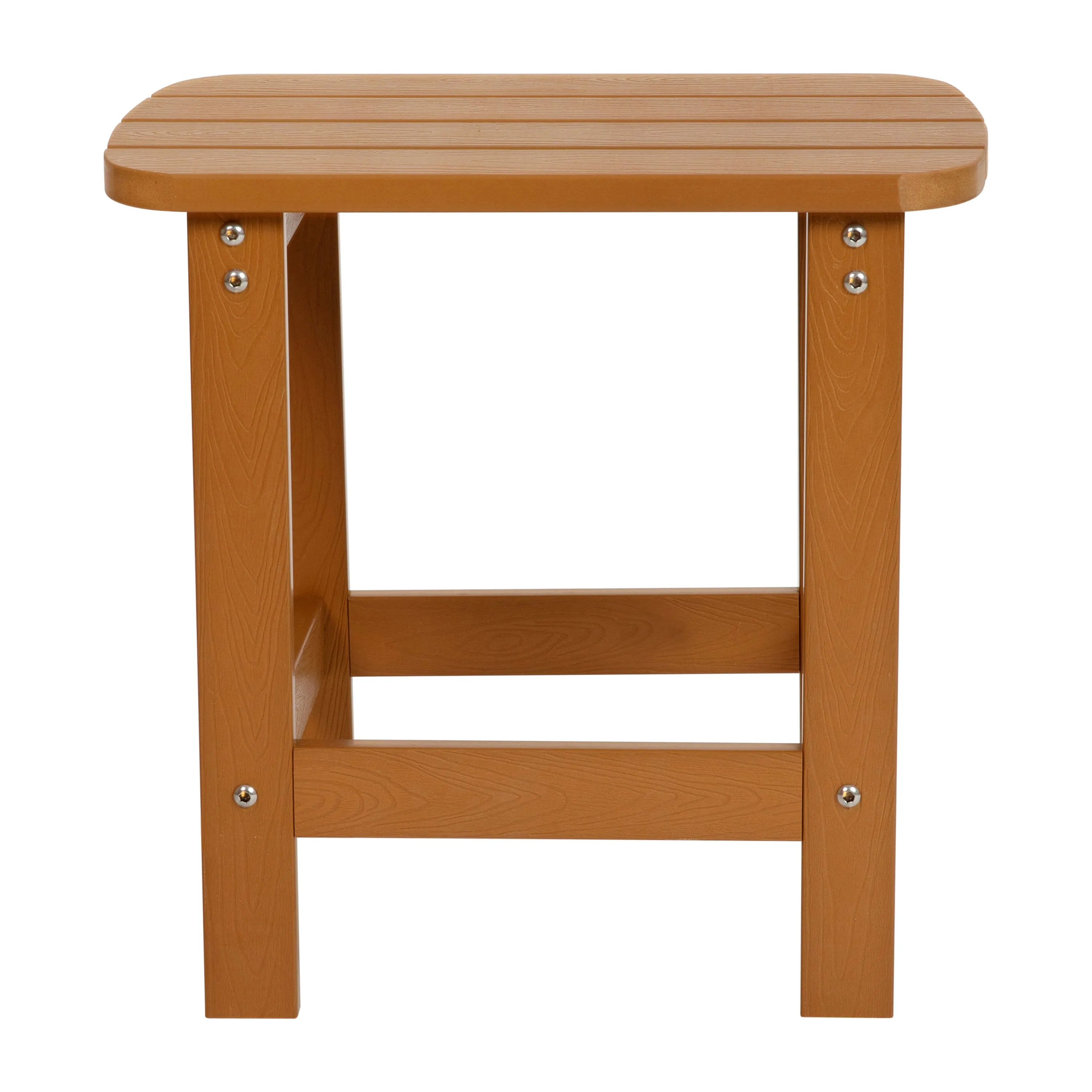 Charlestown All-Weather Poly Resin Wood Commercial Grade Adirondack Side Table