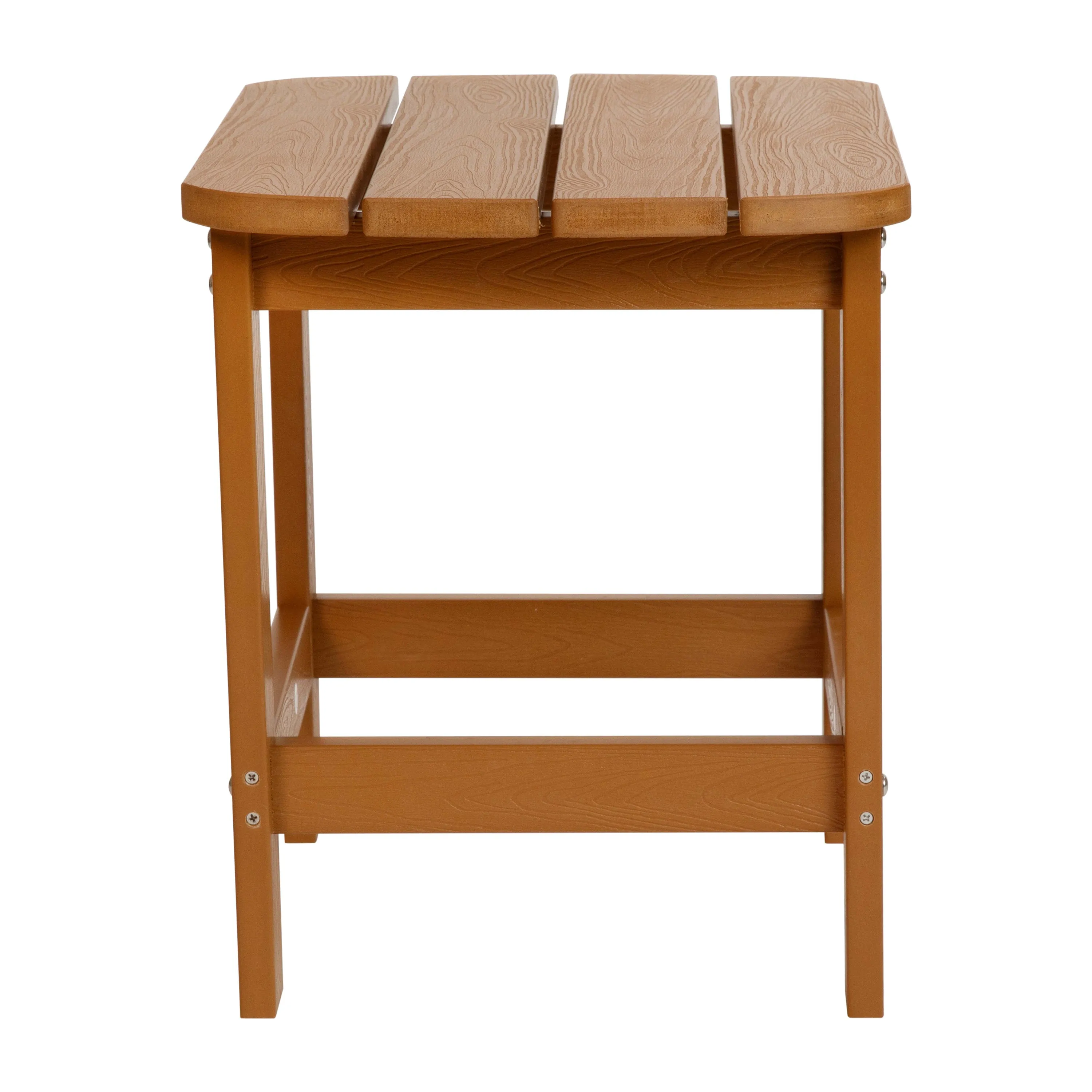 Charlestown All-Weather Poly Resin Wood Commercial Grade Adirondack Side Table