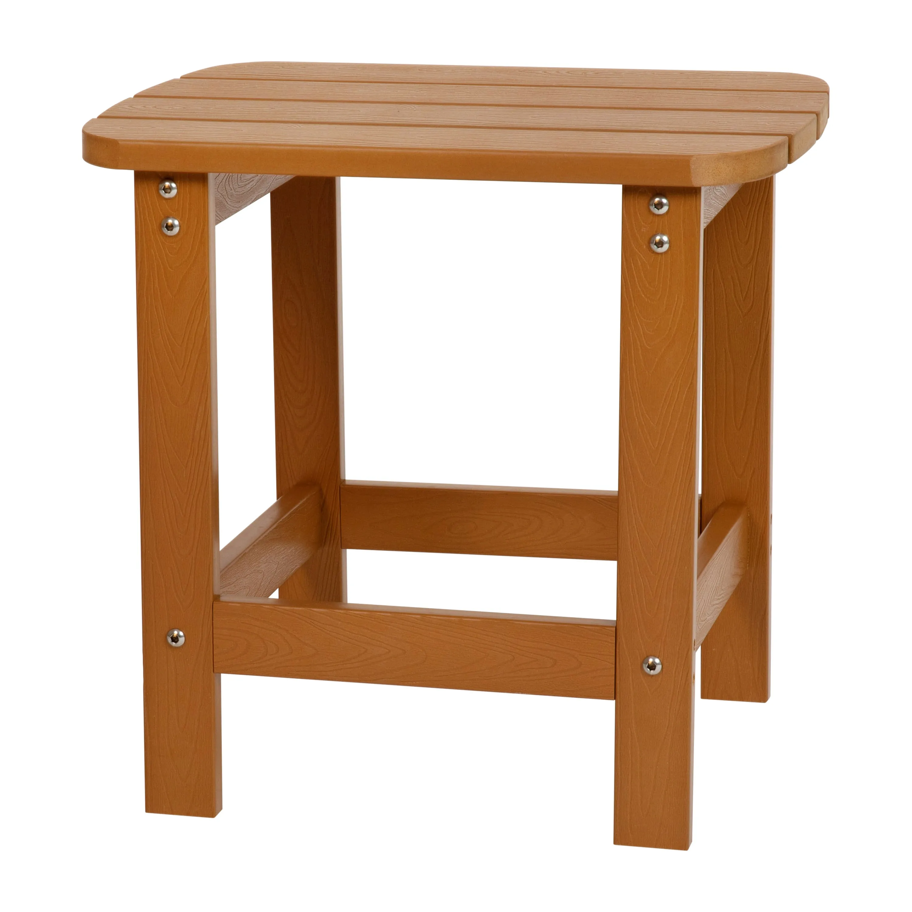 Charlestown All-Weather Poly Resin Wood Commercial Grade Adirondack Side Table