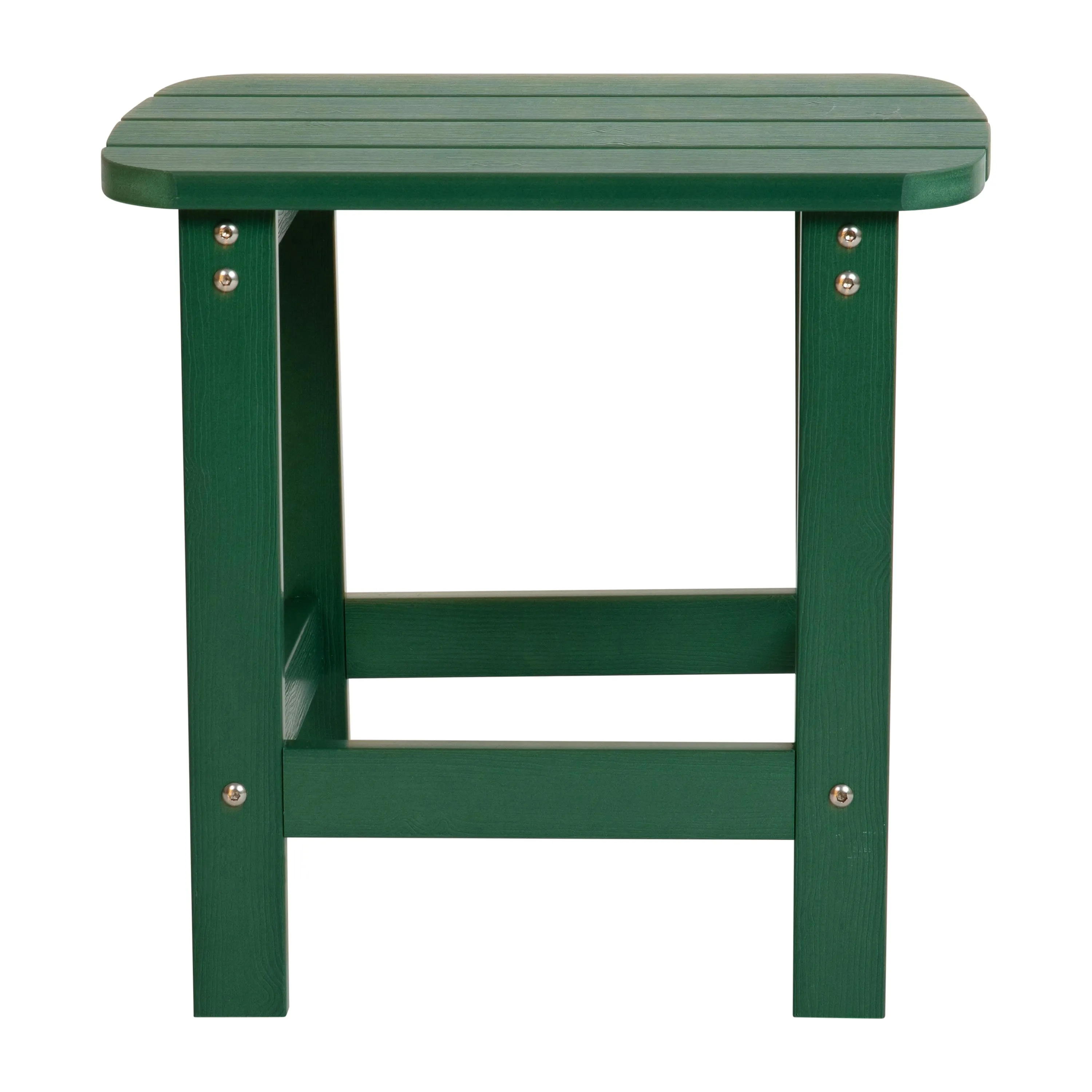 Charlestown All-Weather Poly Resin Wood Commercial Grade Adirondack Side Table