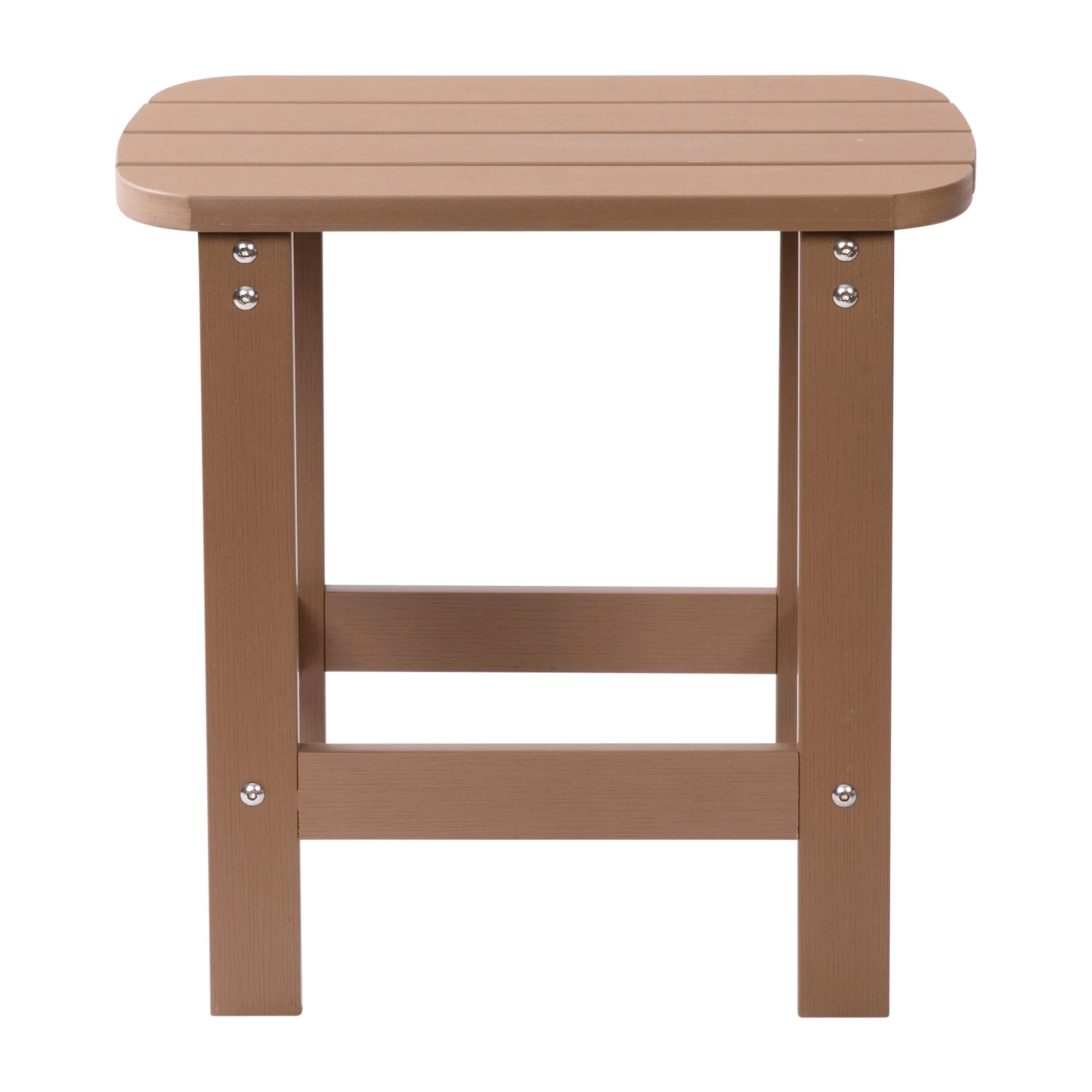 Charlestown All-Weather Poly Resin Wood Commercial Grade Adirondack Side Table