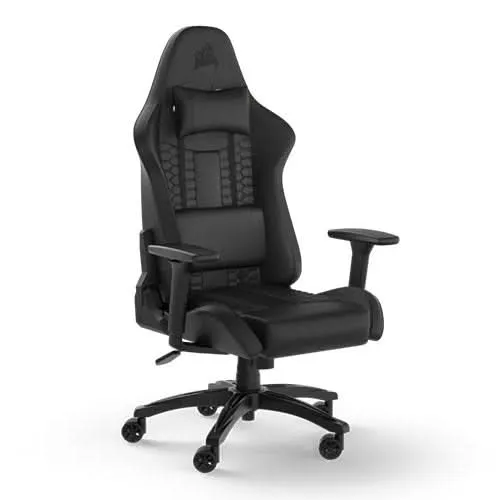 CORSAIR TC100 RELAXED LEATHRETTE GAMING CHAIR BLACK