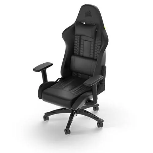 CORSAIR TC100 RELAXED LEATHRETTE GAMING CHAIR BLACK