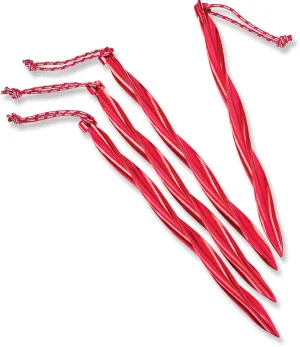 Cyclone Tent Poles - Set of 4 MSR, red