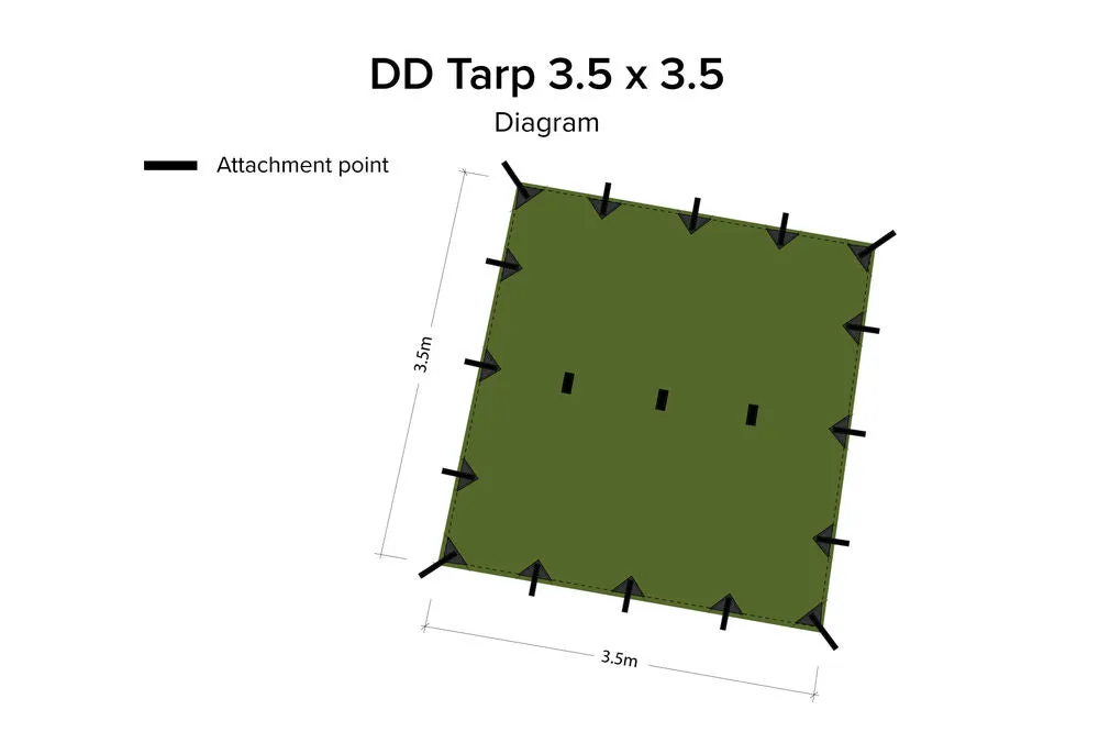 DD Hammocks 3.5 x 3.5 Tarp