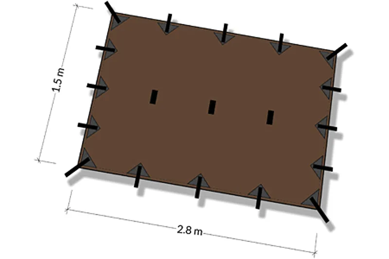 DD Hammocks Tarp Small 2.8 x 1.5m