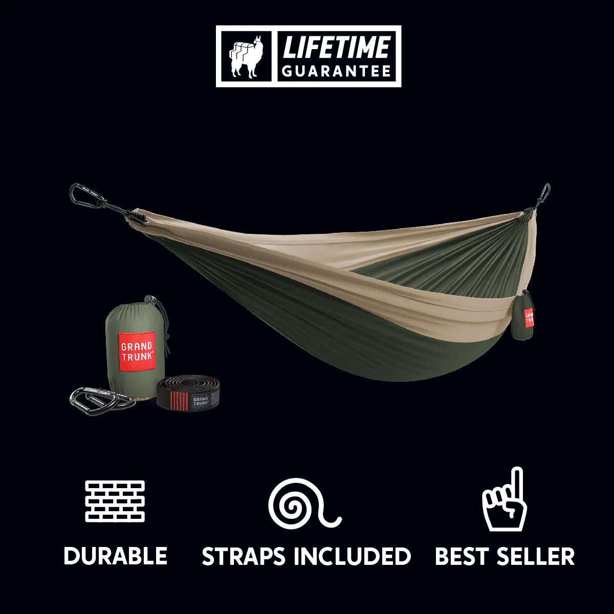 Double Deluxe Hammock w/Straps