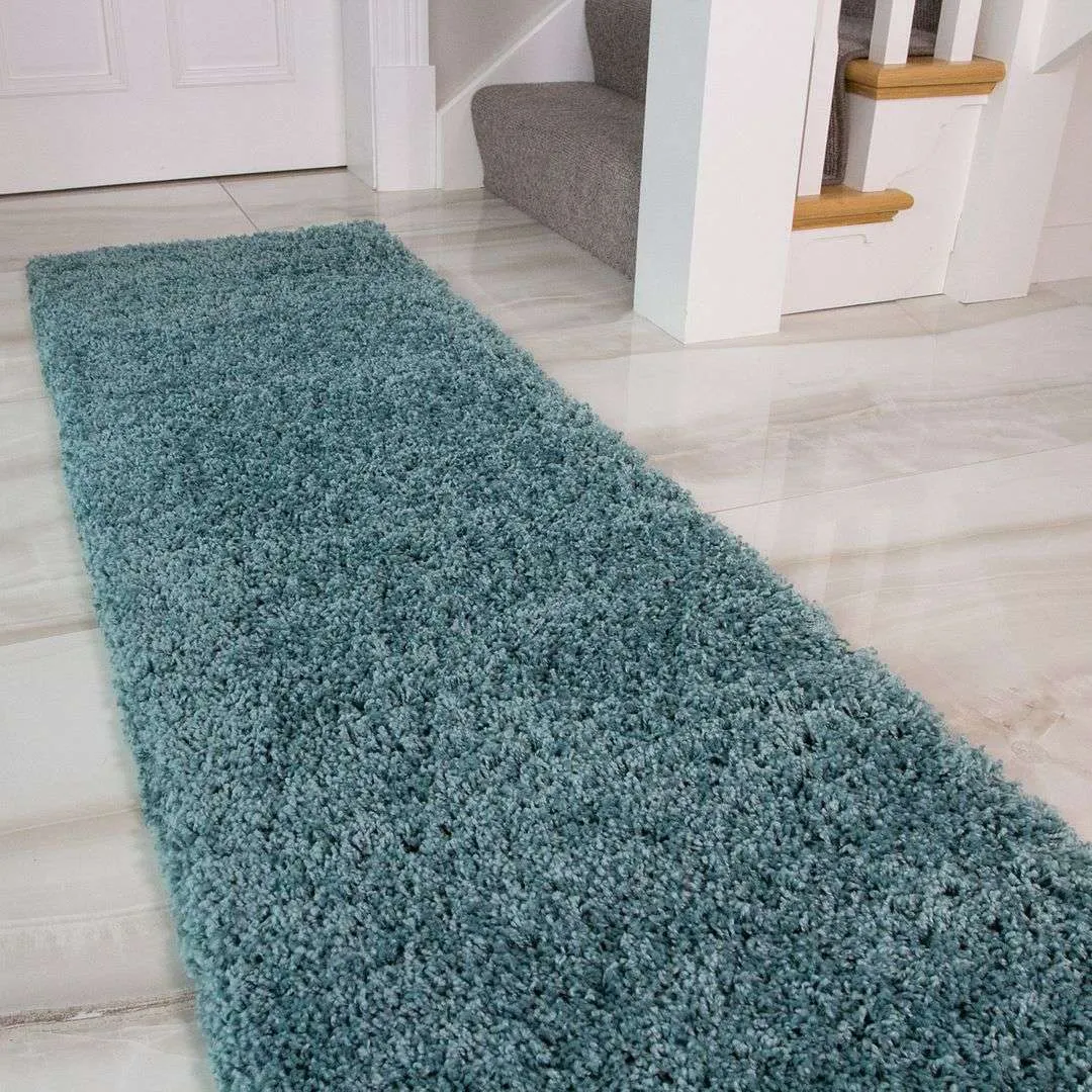 Duck Egg Shaggy Rug