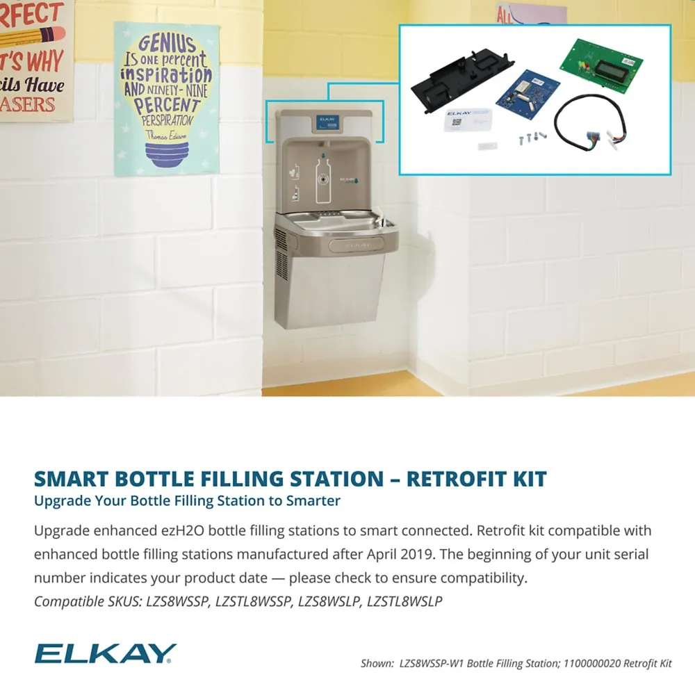 Elkay 1100000020 | Connected Retrofit Kit for Elkay Enhanced ezH2O Bottle Filling Stations