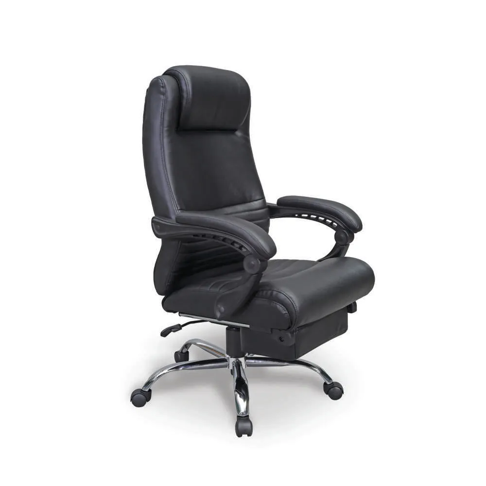 Euro Executive Chair Black Recliner