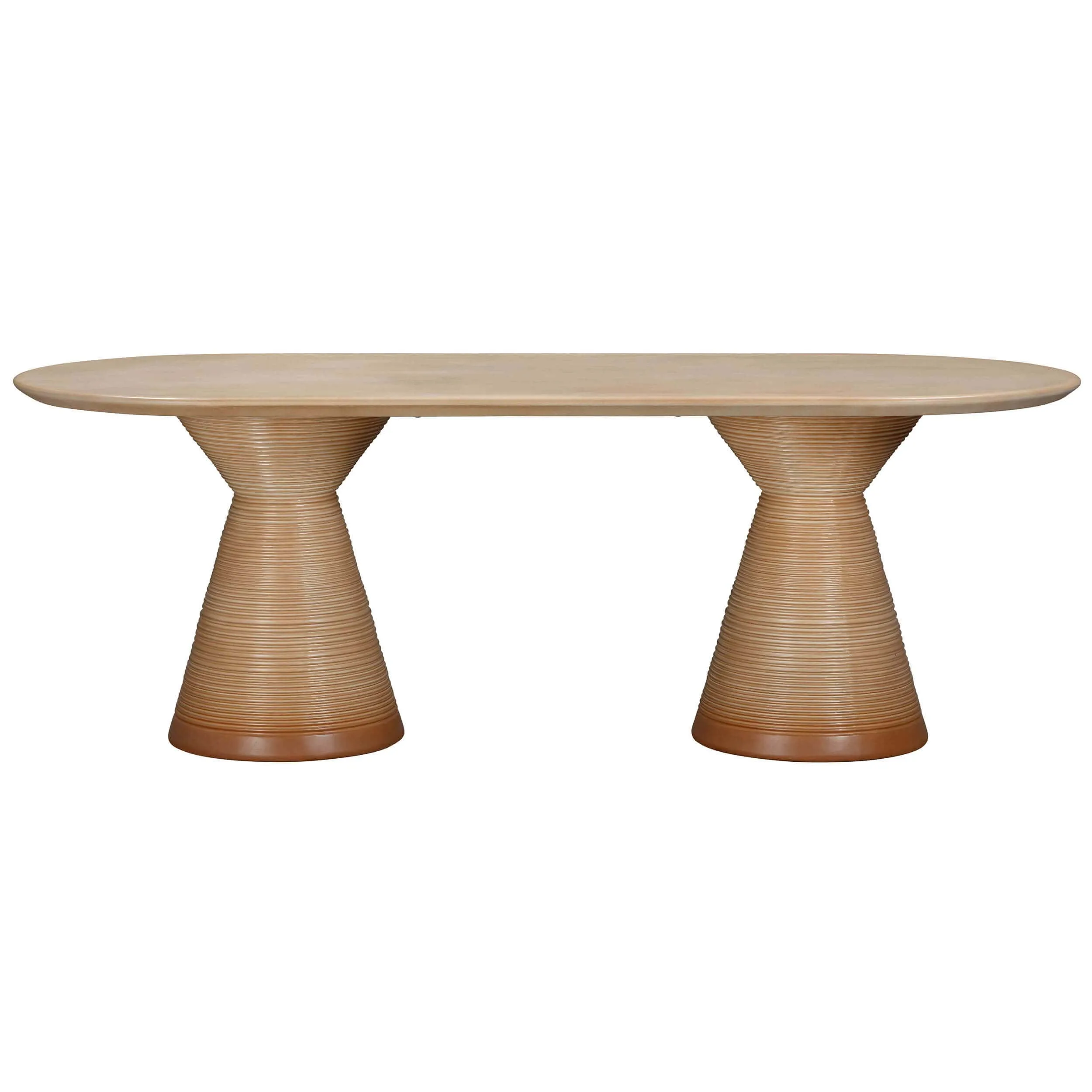 Fassa Outdoor Oval Dining Table, Terracotta