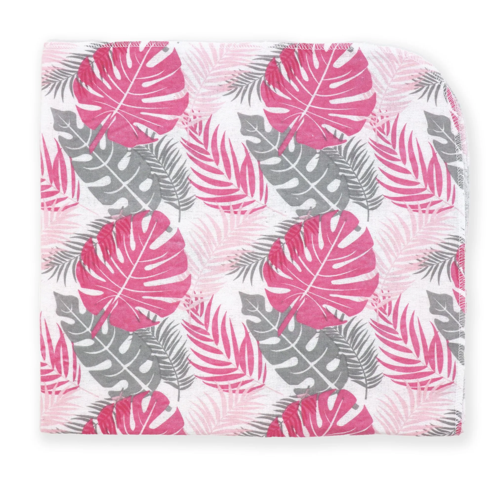 Flannel Baby Receiving Blanket - Flamingo