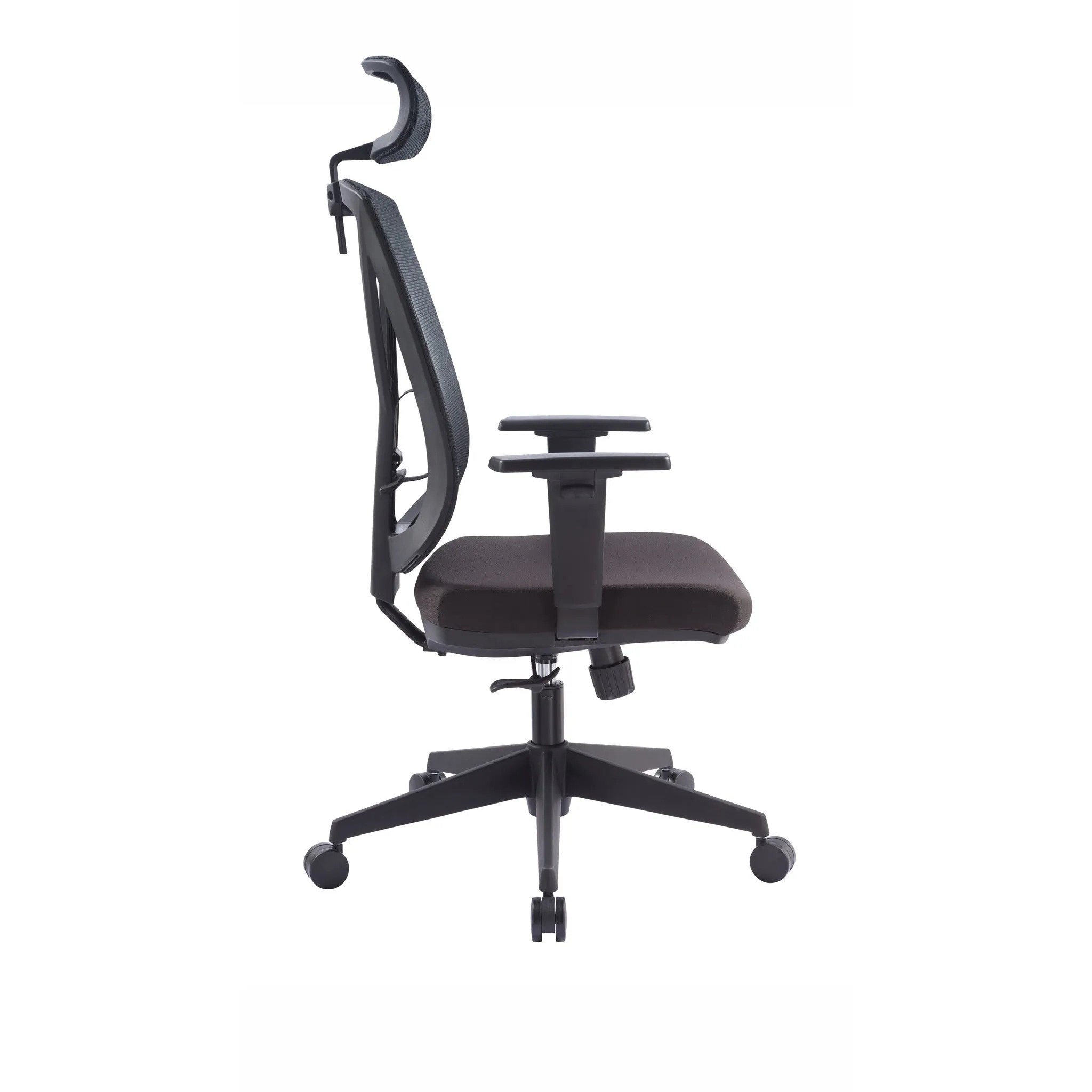 Garrison Mesh Ergonomic Office Chair with Headrest - Black